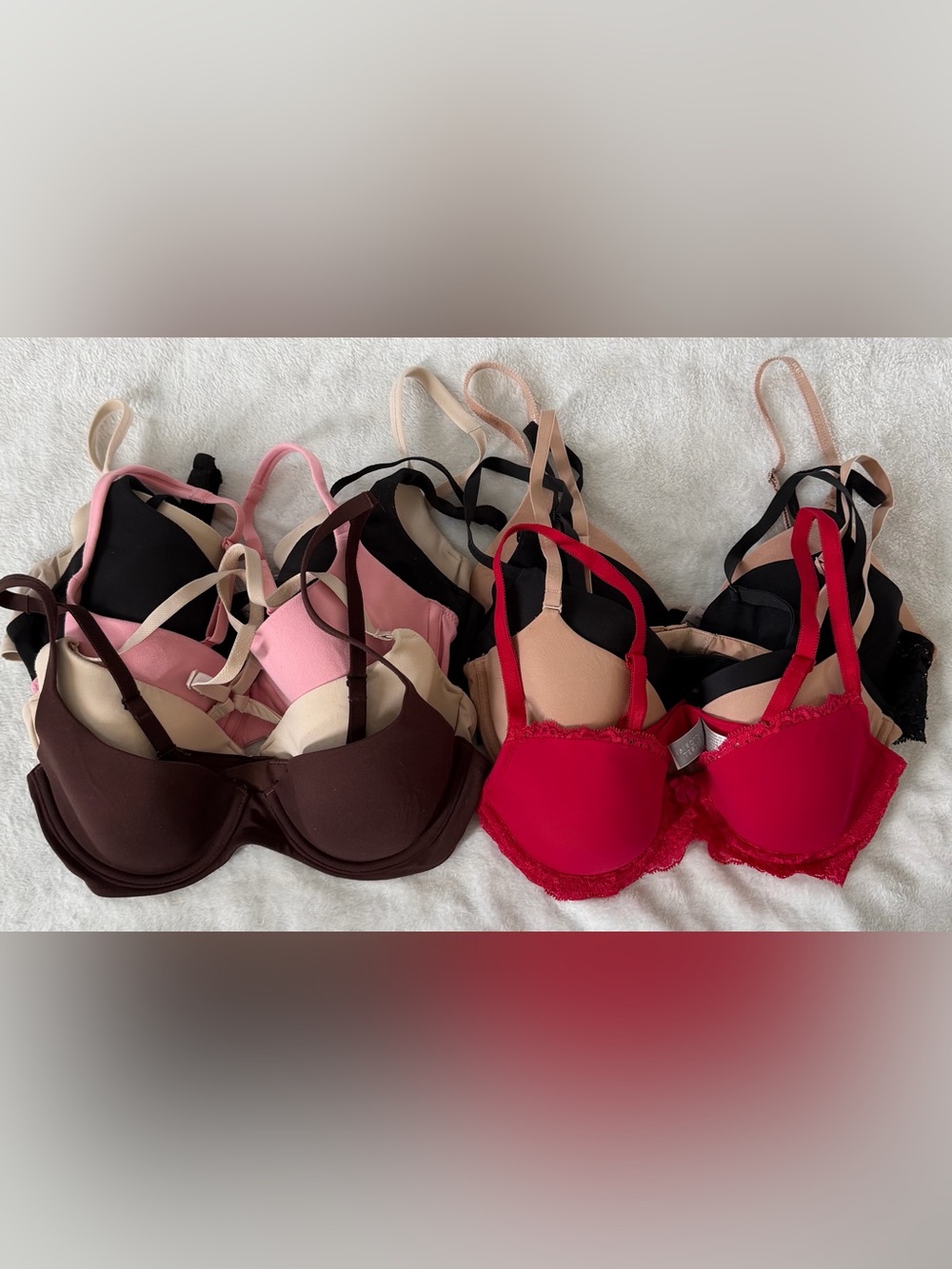 VICTORIA’S SECRET | 10 Pc 34B Bra Bundle | Demi Full Coverage Racerback Wireless